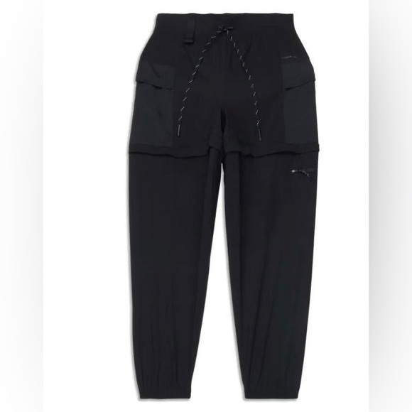 Lululemon convertible hiking joggers size 4 black - Picture 2 of 3